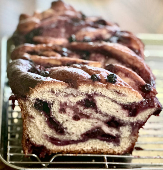 Blueberry Cheesecake Babka Bread